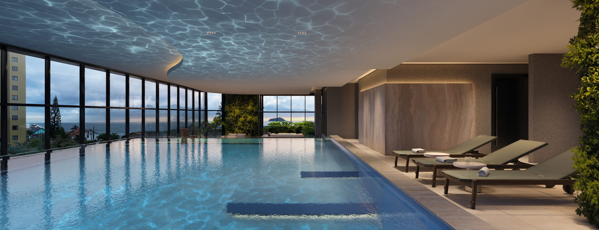 Piscina Coberta e Aquecida