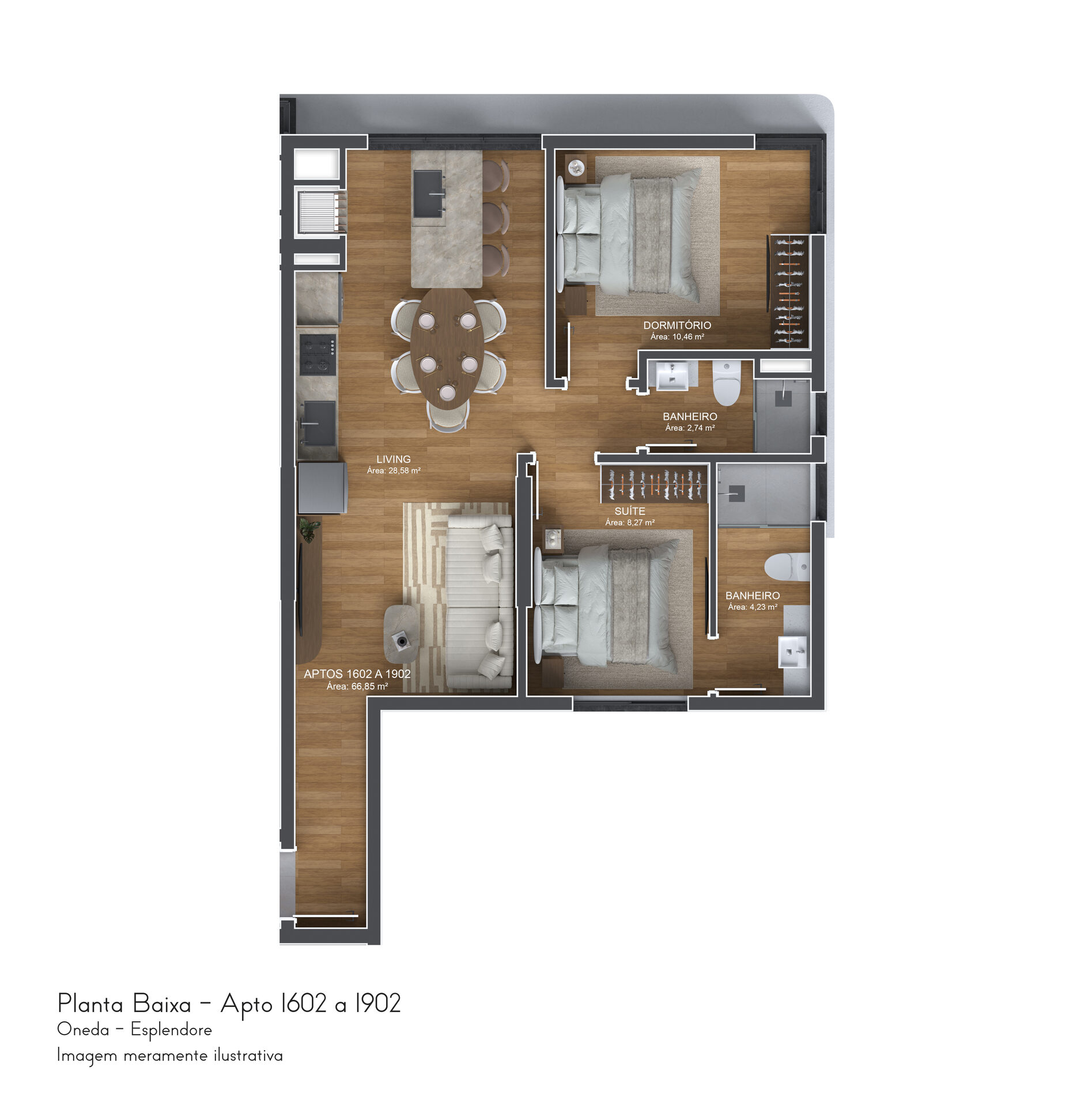 Humanizada 1602 a 1902 - Esplendore Residence