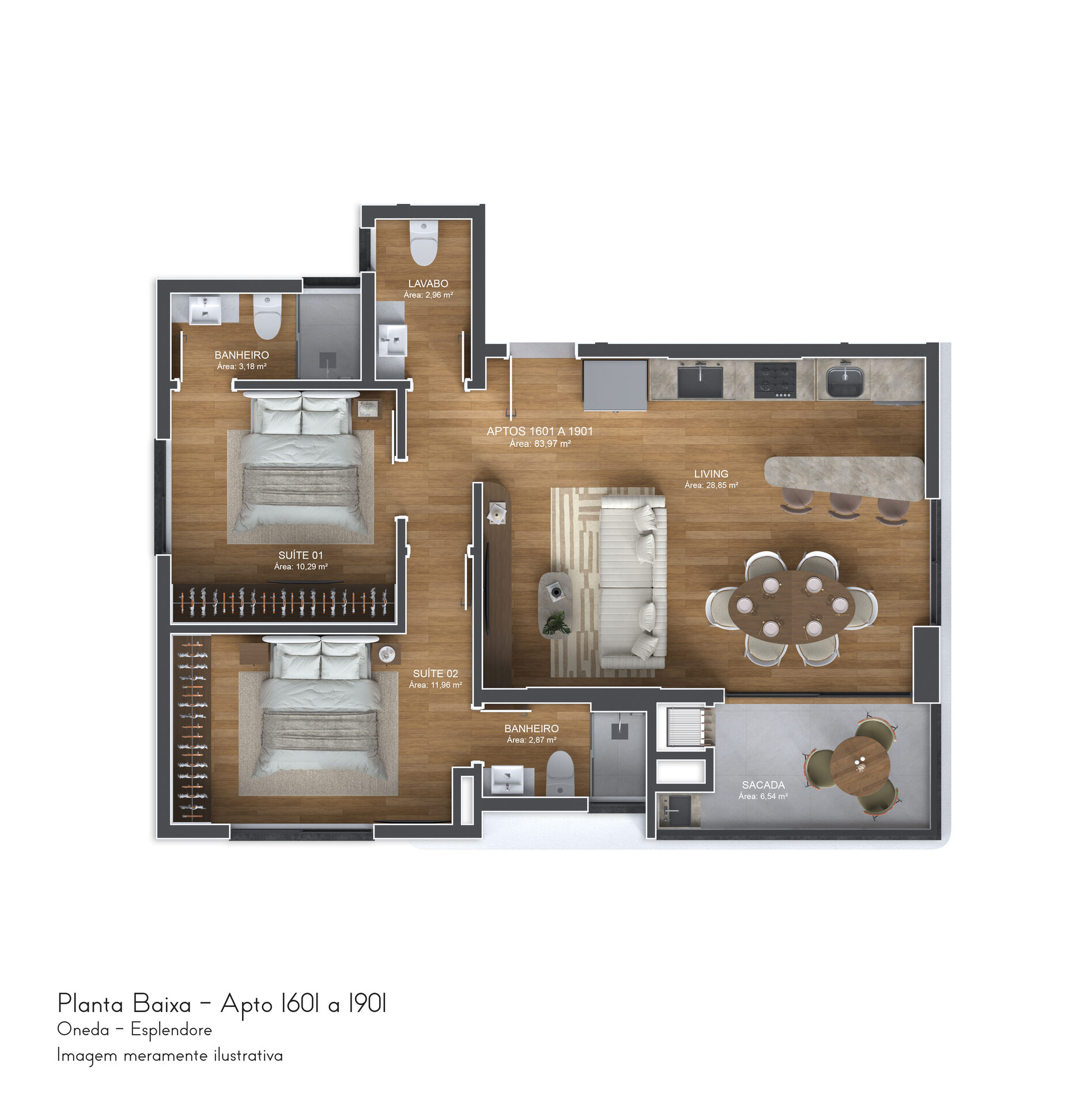 Humanizada 1601 a 1901 - Esplendore Residence